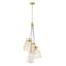 Designers Fountain Liana 4-Light Brushed Gold Glam Statement Chandelier for Foyers and Entryways D328M-4CH-BG - alternate 1